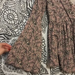 Floral Long Sleeve w/ open back and float sleeves